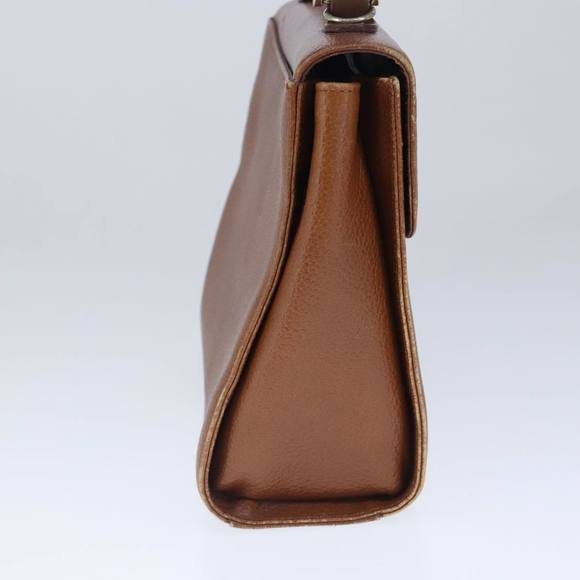 Burberrys Hand Bag Leather 2way Brown Auth ti2407 - Picture 3 of 16